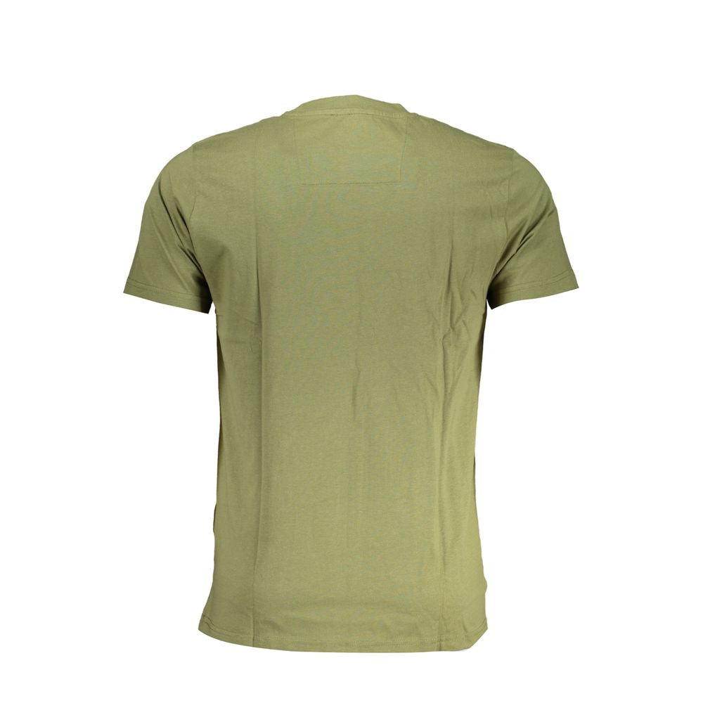 Cavalli Class Green Cotton T-Shirt CA-28467-XL