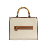 Guess Jeans Beige Cotton Handbag GU-31242