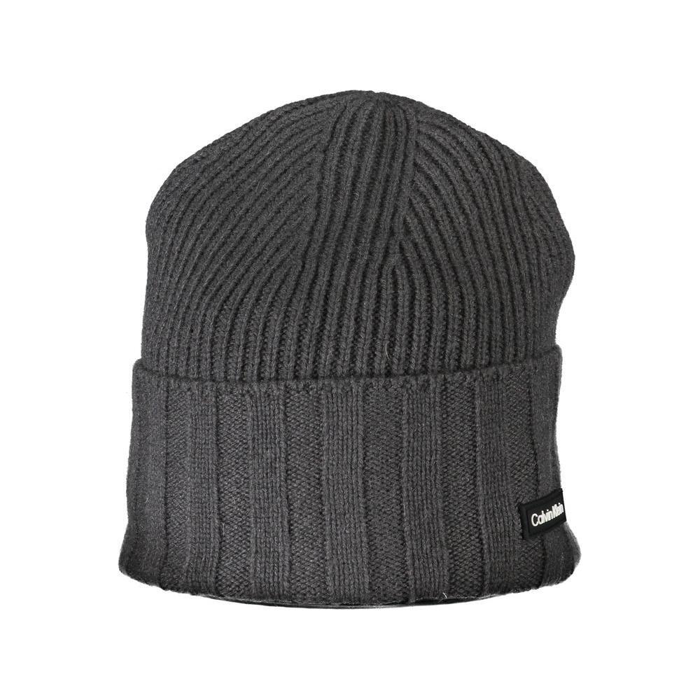 Calvin Klein Elegant Contrast Detail Gray Hat CA-27465