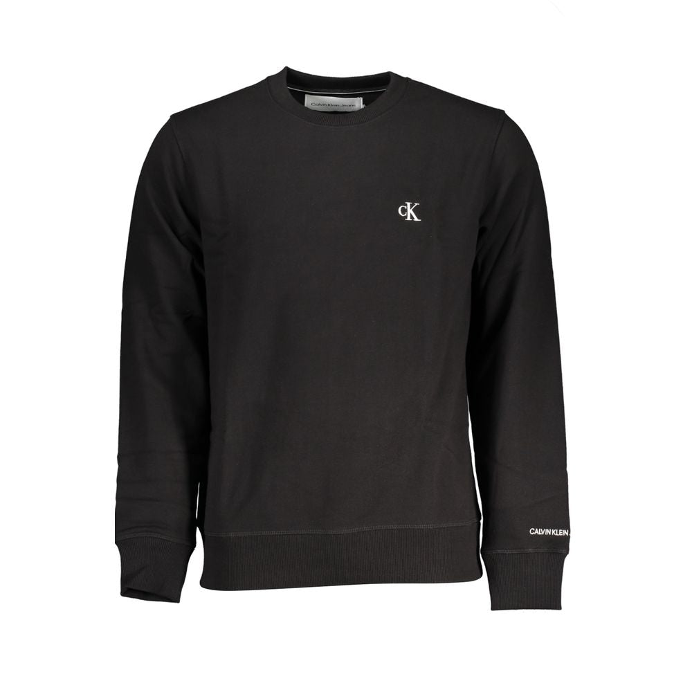 Calvin Klein Black Cotton Men Sweater CA-37288-XXL