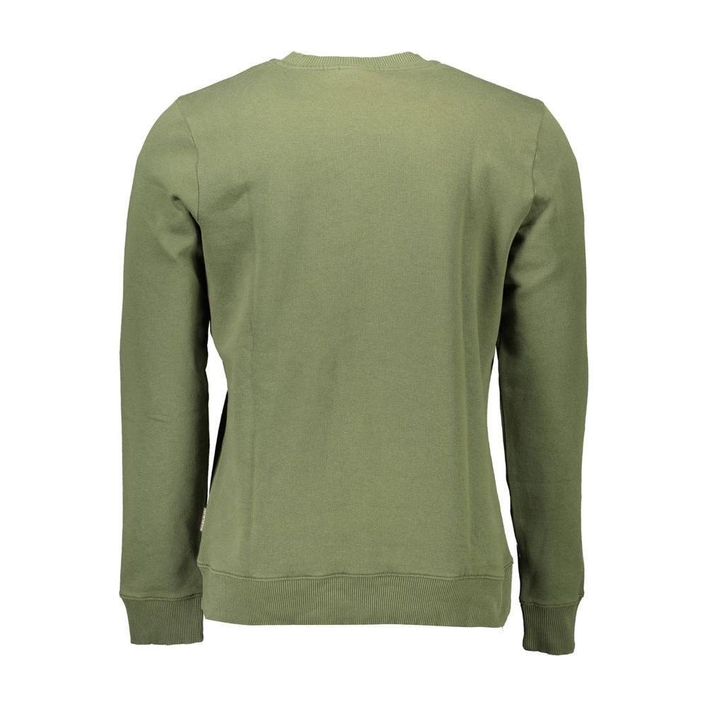 Napapijri Green Cotton Men Sweater NA-26393-XXL