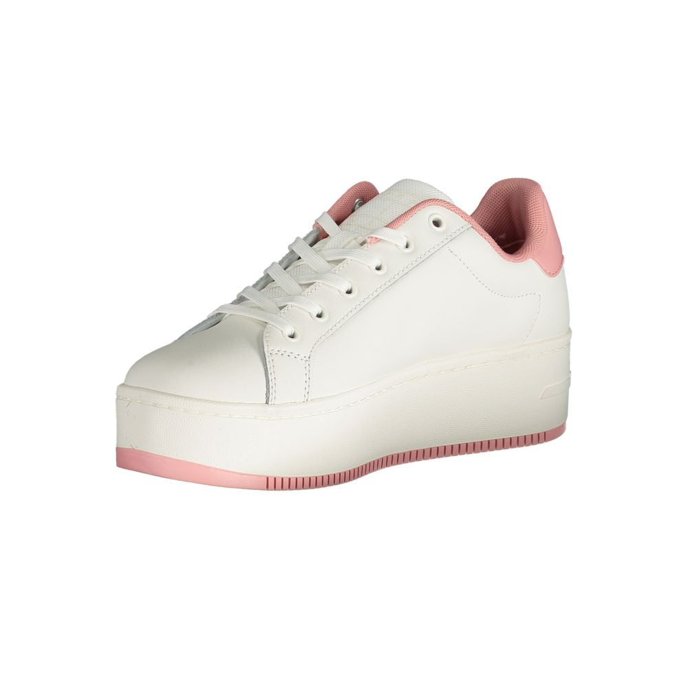 Tommy Hilfiger Pink Polyester Platform Sneakers