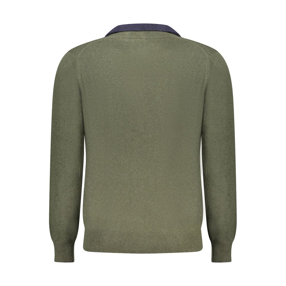 North Sails Green Wool Men Sweater NO-32938-S