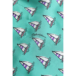 Dolce & Gabbana Green Printed Short Sleeves Casual Shirt TSH90482-44
