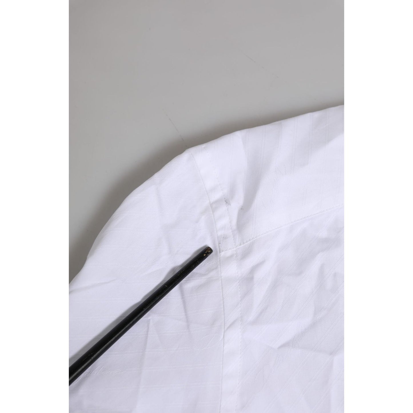Dolce & Gabbana White Cotton GOLD Long Sleeves Formal Shirt TSH906820-39
