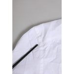 Dolce & Gabbana White Cotton GOLD Long Sleeves Formal Shirt TSH906820-39