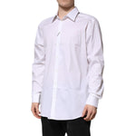 Dolce & Gabbana White Cotton GOLD Long Sleeves Formal Shirt TSH906834-45
