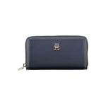 Tommy Hilfiger Chic Sustainable Blue Wallet with Secure Zip TO-27154