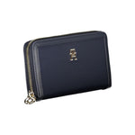 Tommy Hilfiger Chic Sustainable Blue Wallet with Secure Zip TO-27154