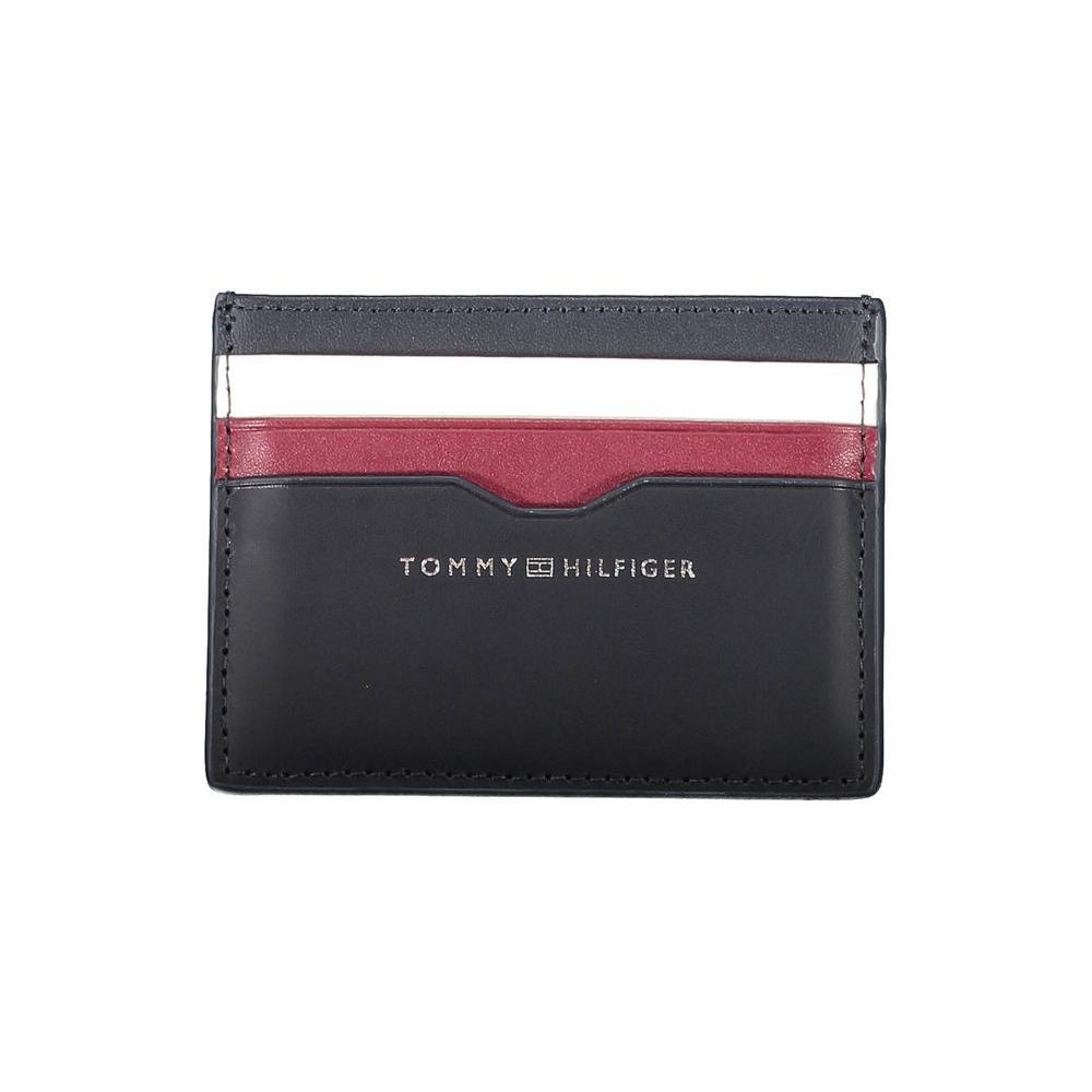 Tommy Hilfiger Blue Leather Men Wallet TO-22091