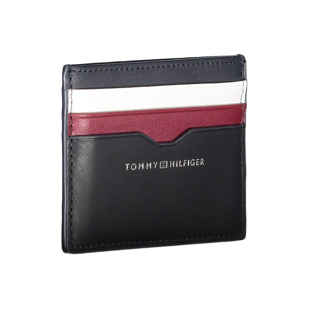 Tommy Hilfiger Blue Leather Men Wallet TO-22091