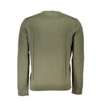 Napapijri Green Cotton Men Sweater NA-25266-S