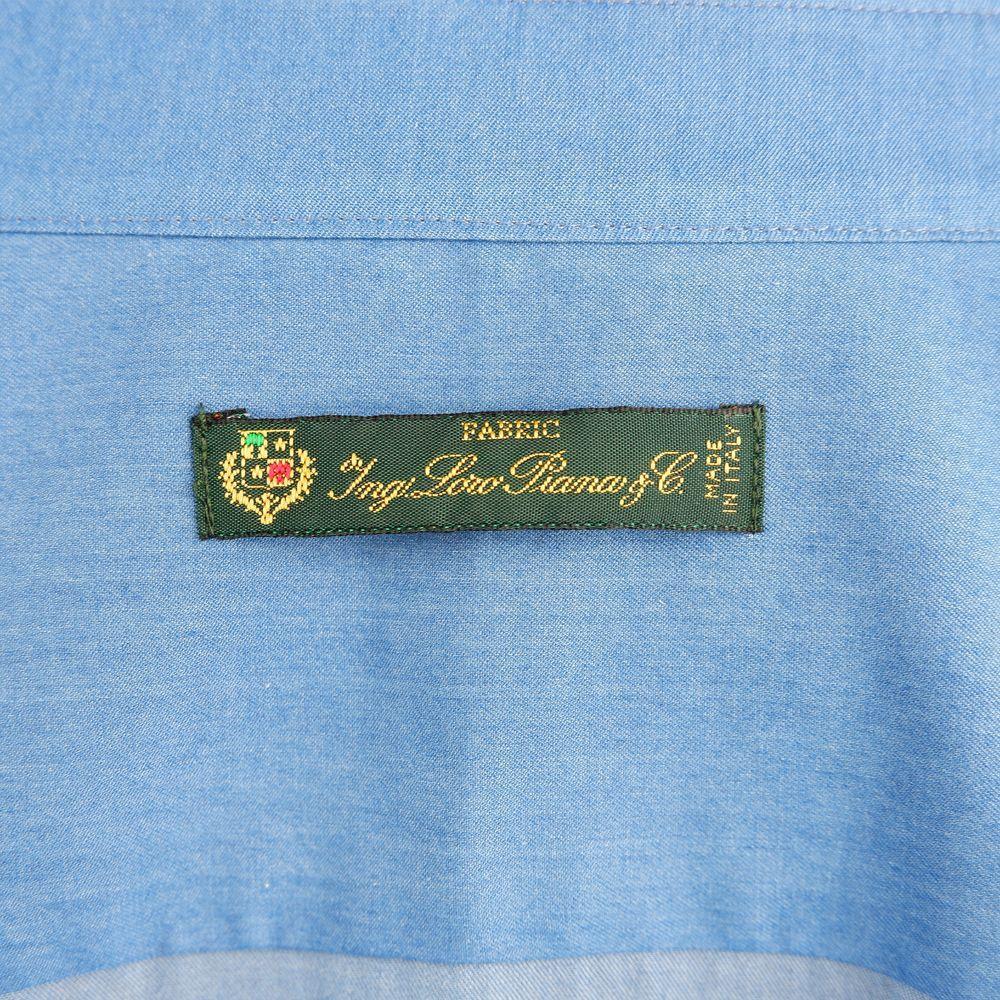 Made in Italy Blue Cotton Men's Shirt LO-15524-IT40 | M