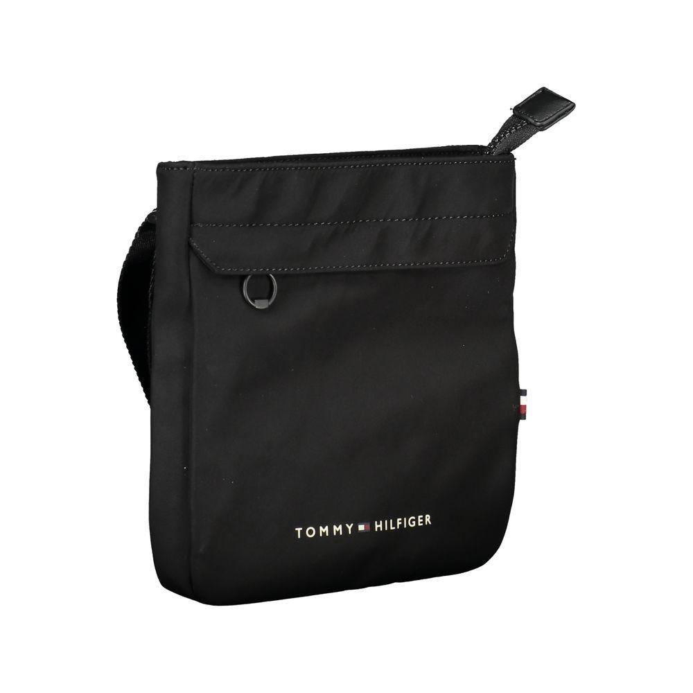 Tommy Hilfiger Black Polyester Men Shoulder Bag TO-26099