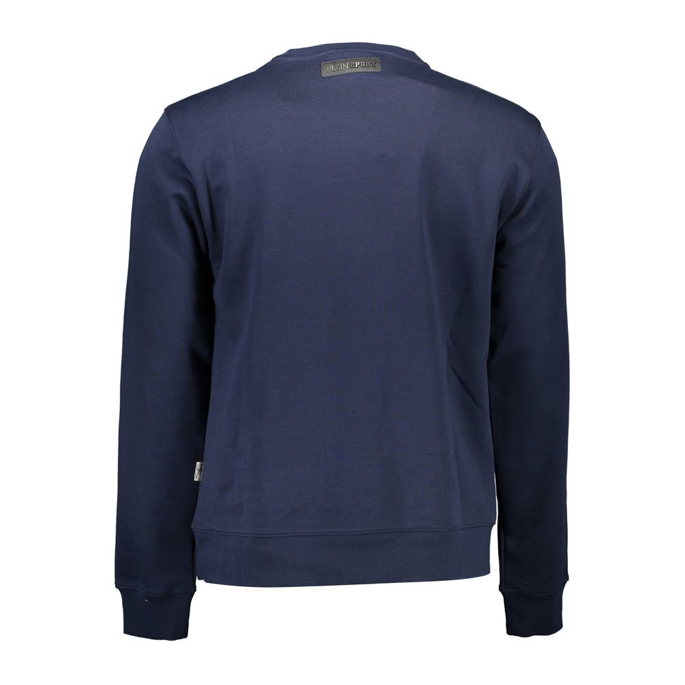 Plein Sport Blue Cotton Sweatshirt
