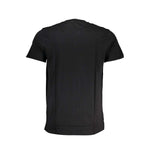 Cavalli Class Black Cotton T-Shirt CA-28574-XL