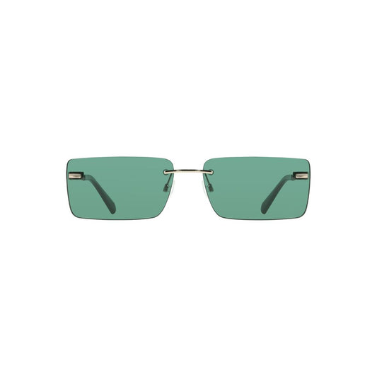Calvin Klein Green Metal Women Sunglass