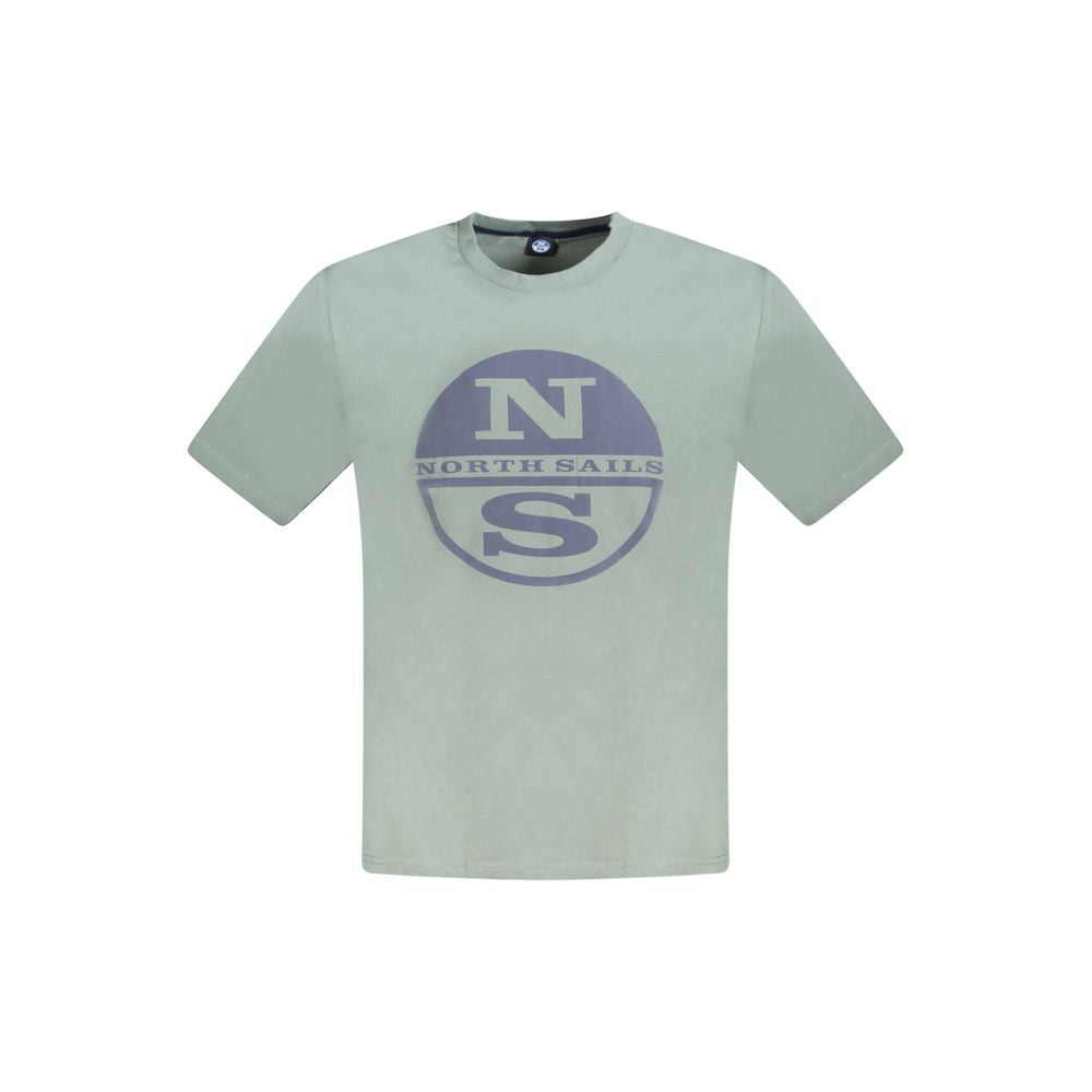North Sails Green Cotton Men T-Shirt NO-33759-M