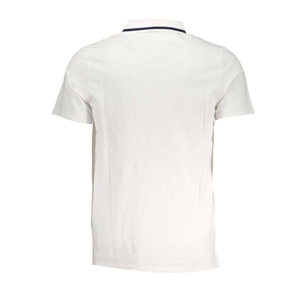 Fila Sleek White Cotton Polo with Contrast Accents FI-28751-S