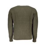 North Sails Green Cotton Men Sweater NO-23339-M