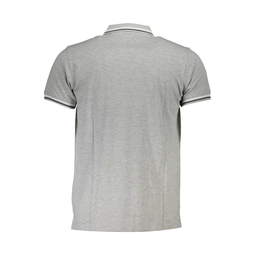 Cavalli Class Brown Cotton Men Polo Shirt CA-37832-M