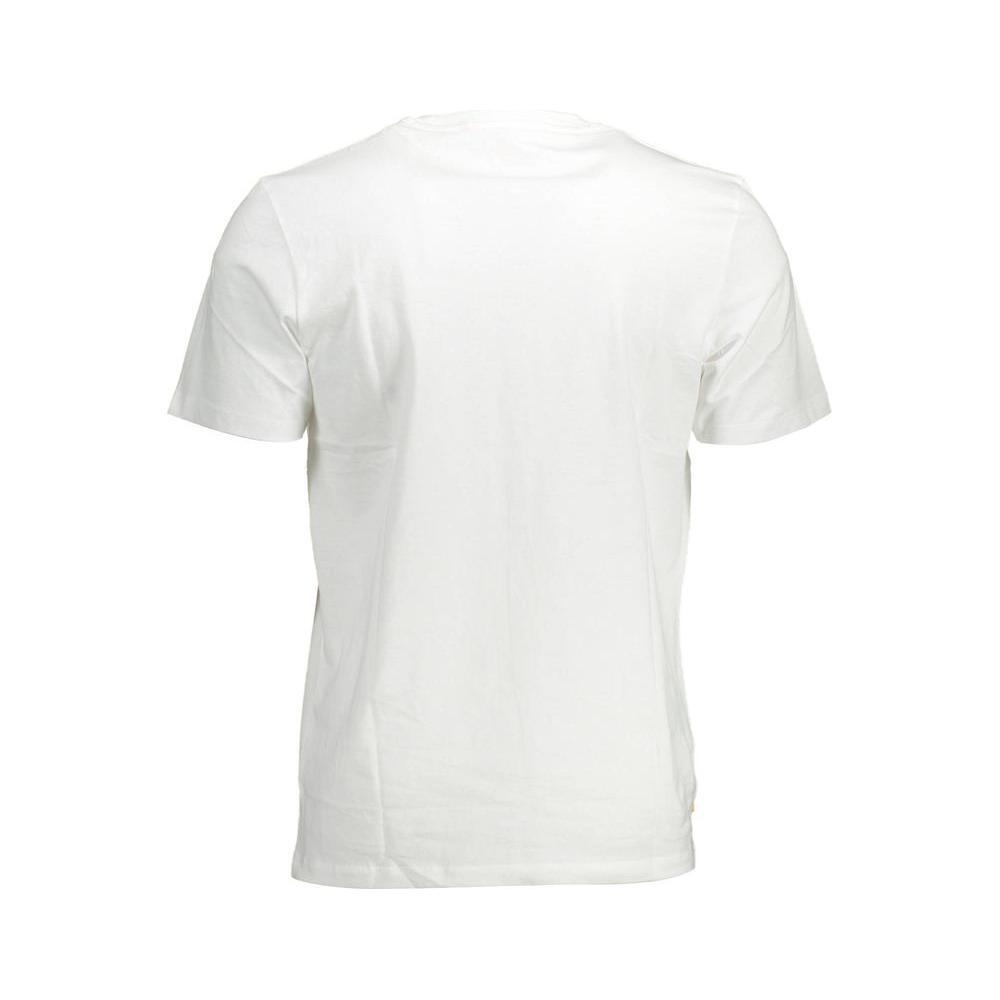 Timberland White Cotton Men T-Shirt TI-38099-S