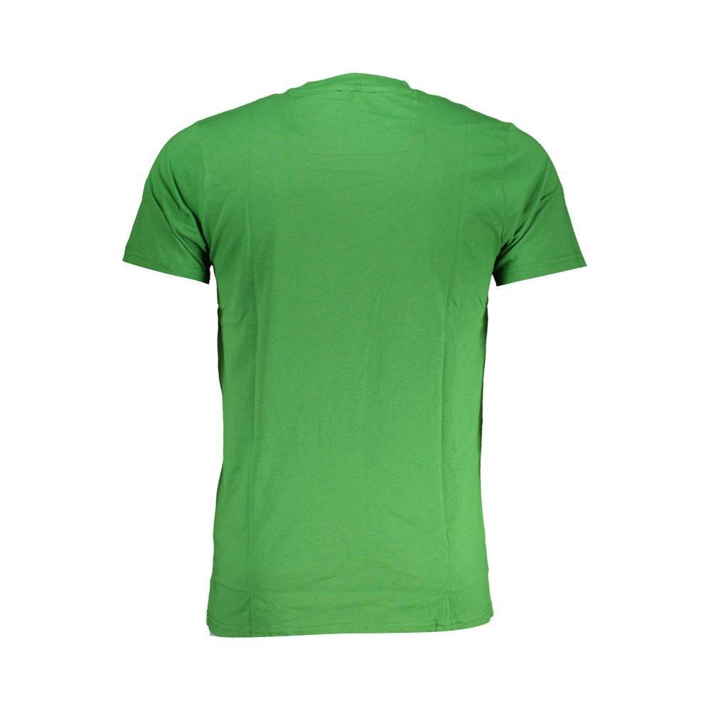 Cavalli Class Green Cotton T-Shirt CA-28600-L
