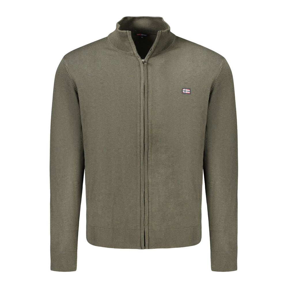 Norway 1963 Green Polyamide Men Cardigan NO-33180-XXL