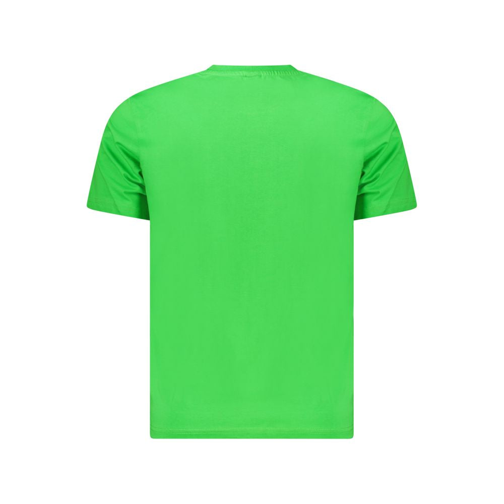 North Sails Green Cotton Men T-Shirt back view