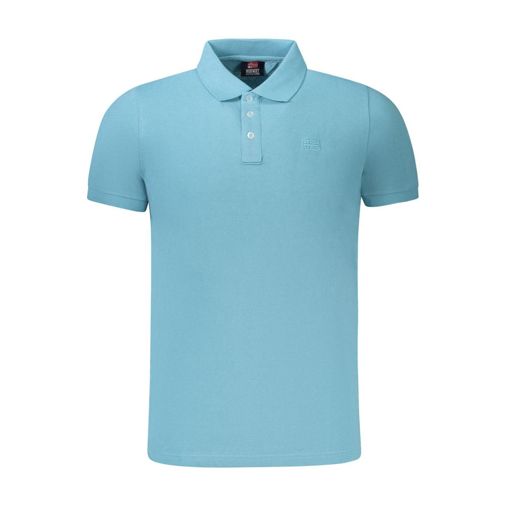 Norway 1963 Light Blue Cotton Men Polo Shirt NO-35515-S