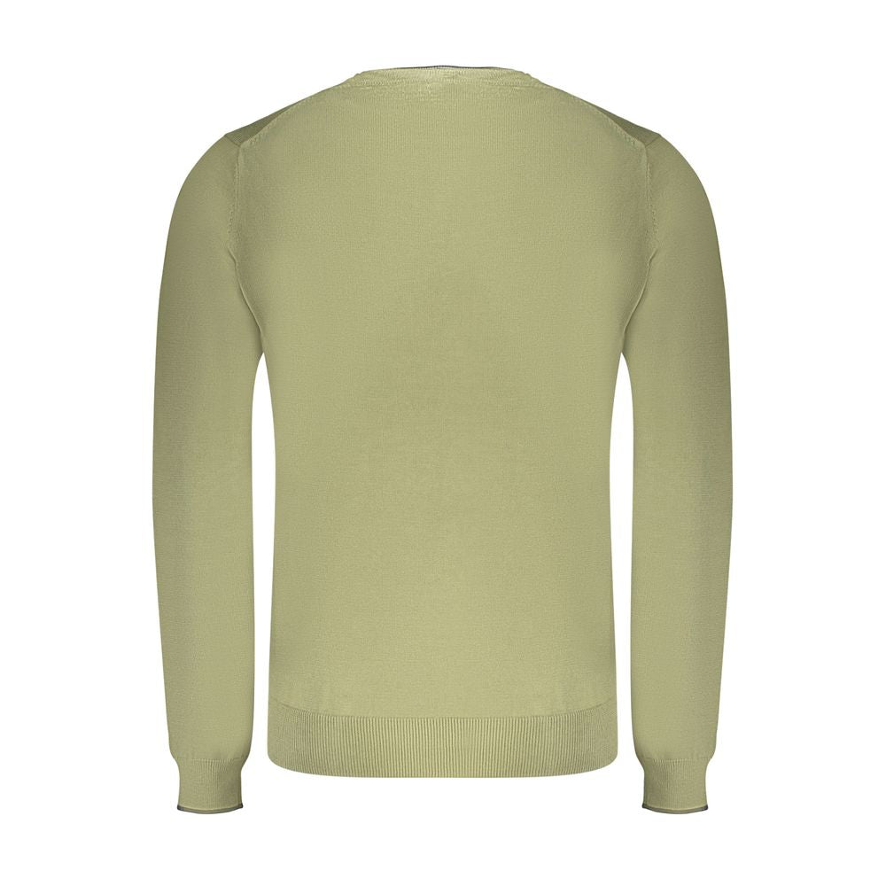 North Sails Green Cotton Men Sweater NO-35799-S