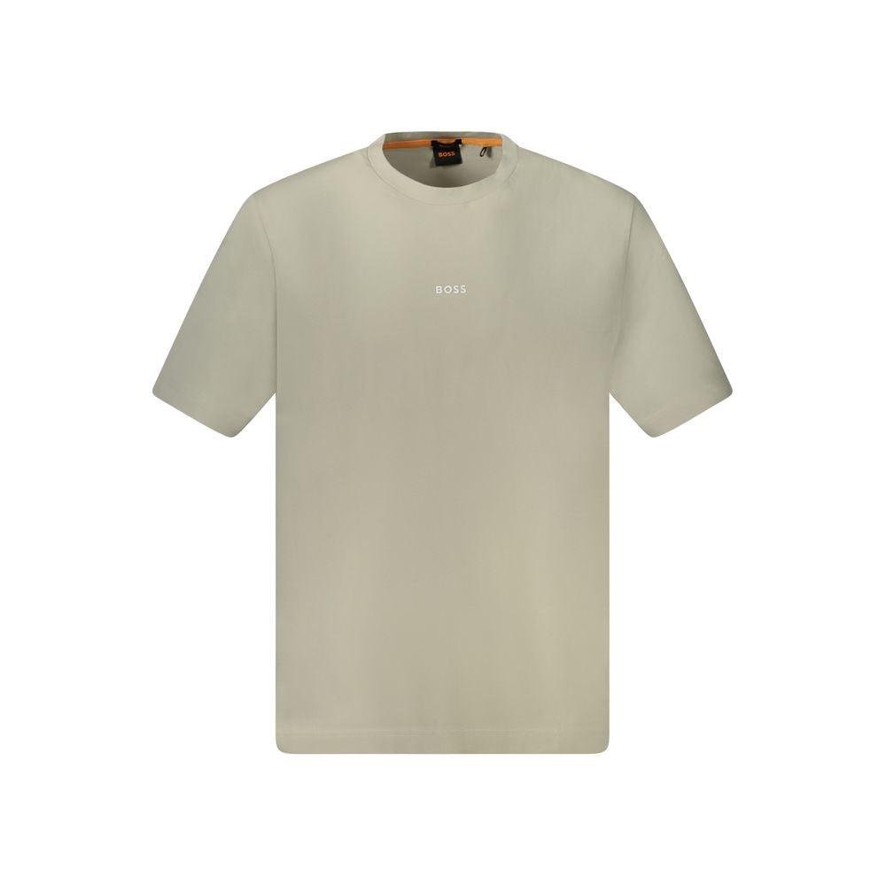 Hugo Boss Beige Cotton T-Shirt BO-33110-M