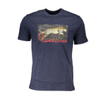 Cavalli Class Blue Cotton T-Shirt CA-26749-L