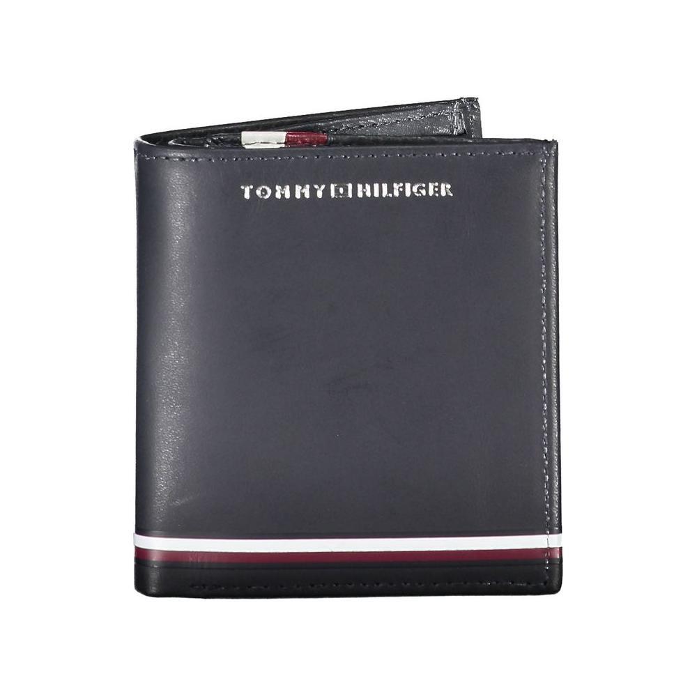Tommy Hilfiger Blue Leather Men Wallet TO-22086