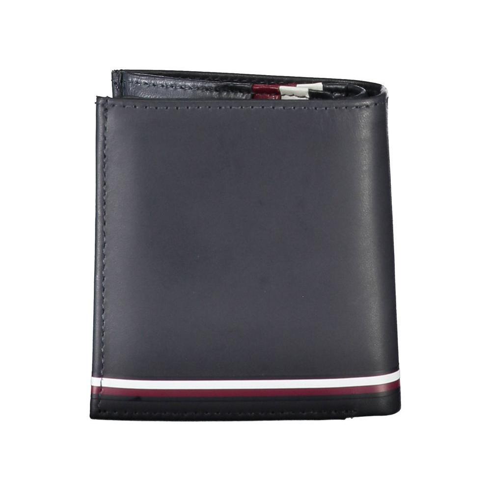 Tommy Hilfiger Blue Leather Men Wallet TO-22086
