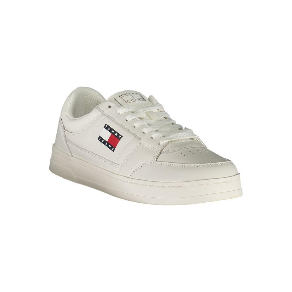 Tommy Hilfiger White Leather Men Sneaker TO-36766-EU40/US7