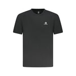 Converse Black Cotton Men T-Shirt CO-38356-S