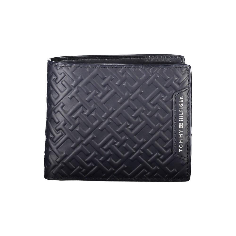 Tommy Hilfiger Blue Leather Men Wallet TO-38150