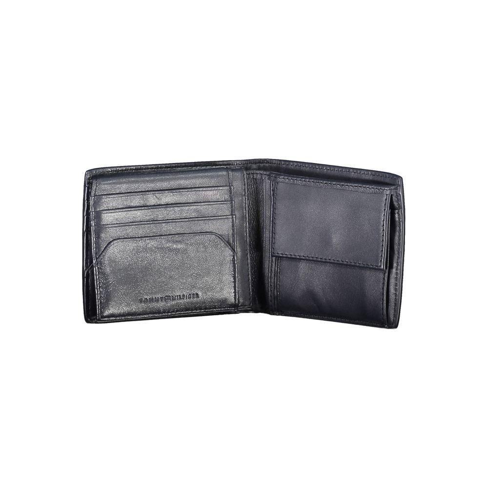 Tommy Hilfiger Blue Leather Men Wallet TO-38150