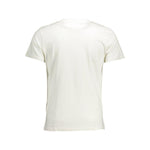 La Martina Elegant White Cotton Crew Neck Tee LA-26353-M