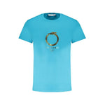 Trussardi Light Blue Cotton Men TShirt TR-30154-M