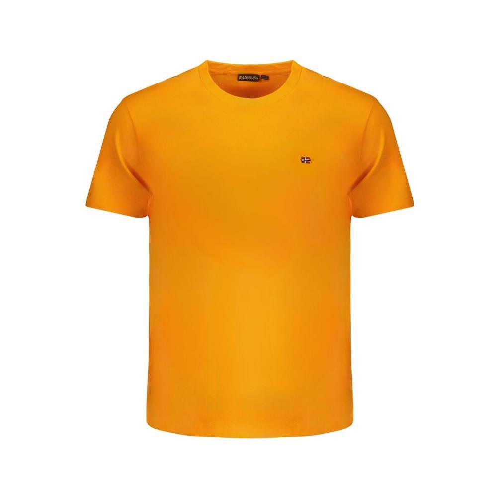 Napapijri Orange Cotton T-Shirt NA-31622-XXL
