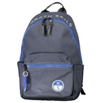 North Sails Blue Polyester Men Backpack NO-33602