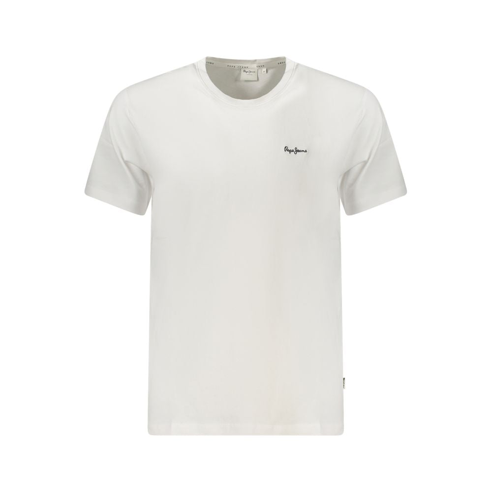 Pepe Jeans White Cotton Men T-Shirt PE-34976-M
