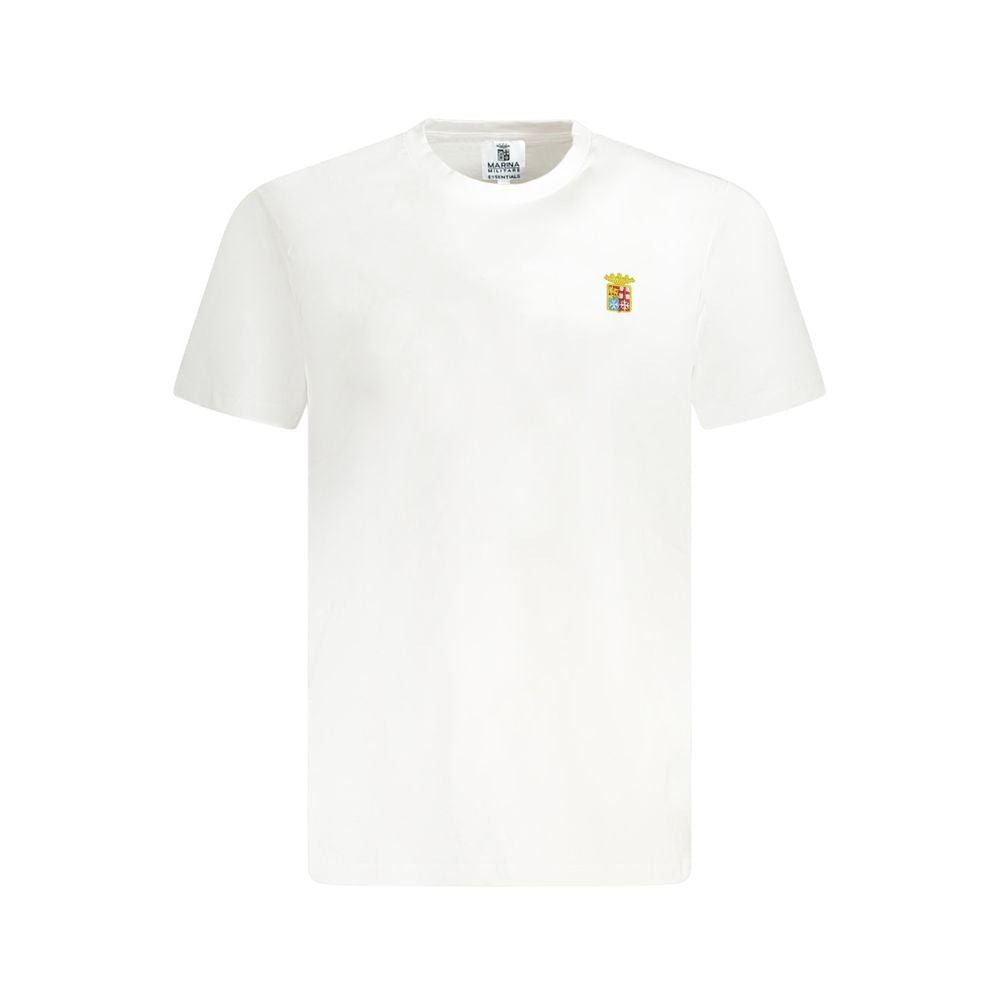 Marina Militare White Cotton T-Shirt MA-35466-XXL