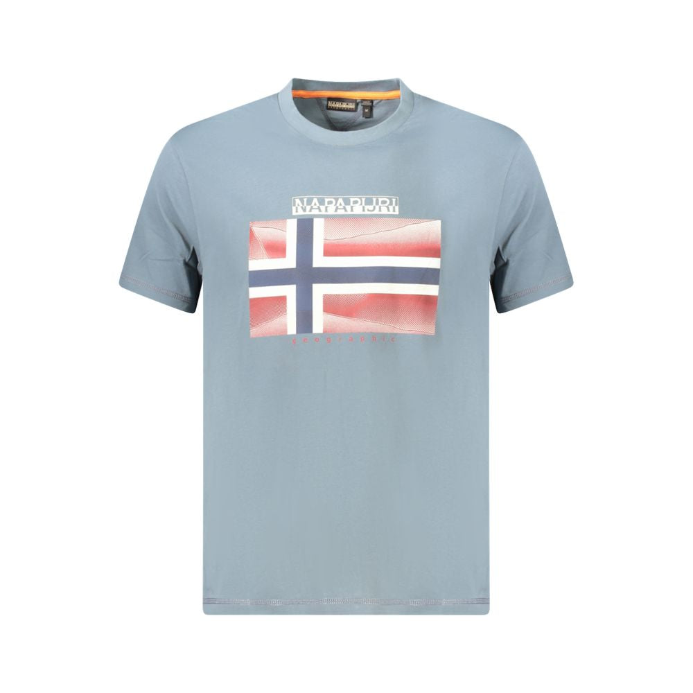 Napapijri Brown Cotton Men T-Shirt NA-35883-S