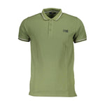Cavalli Class Green Cotton Men Polo Shirt CA-37604-M