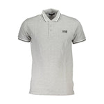 Cavalli Class Brown Cotton Men Polo Shirt CA-37779-M