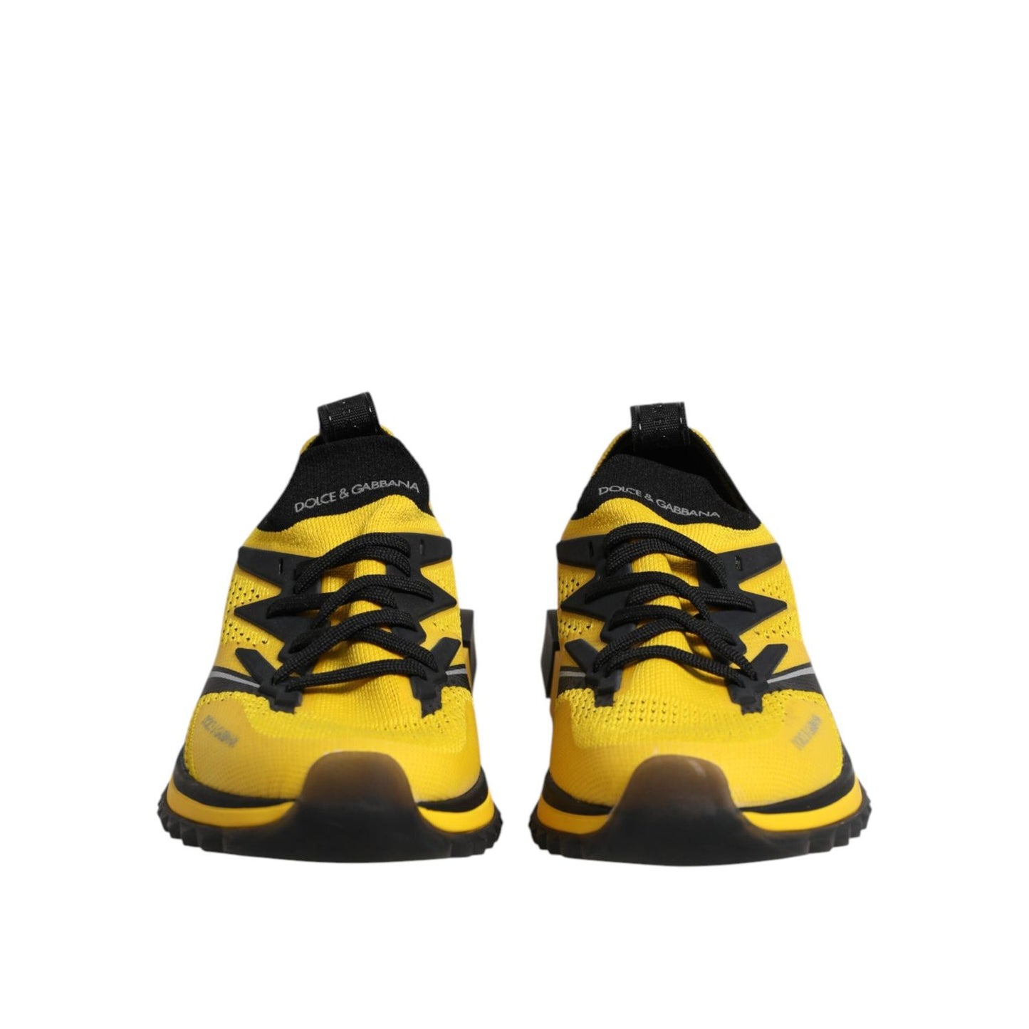 Dolce & Gabbana Yellow SORRENTO Sport Stretch Sneakers Shoes MV7287-40.5
