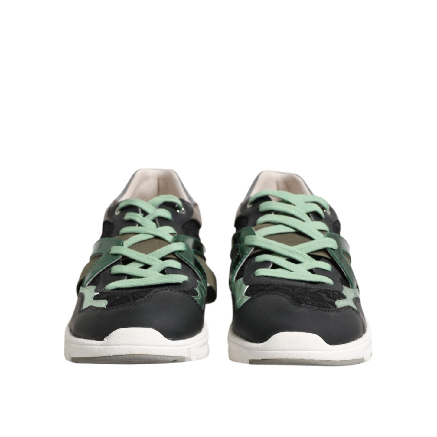 Dolce & Gabbana Multicolor Lace Up Low Top Sneakers Shoes MV7318-41.5